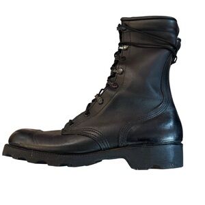 Altama All-Leather Black Military Combat Boots Black Leather Lace-Up Men's Boots